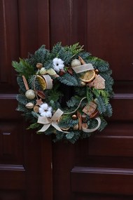 Karácsonyi Koszorú Nemes Jelenfából, 40 cm-es koszorú, Karácsony