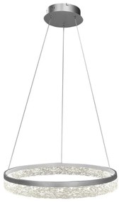 LED kábeles csillár GALA LED/25W/230V átm. 50 cm ezüst