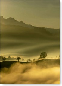 Köd Hegy Sárga poszter 60x80cm kép #217
