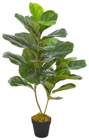zöld, cserepes mű lantlevelű fikusz 90 cm