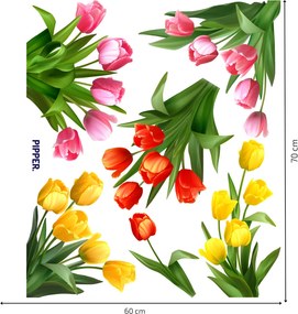 PIPPER. Falmatrica "Tulipánok"