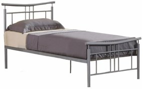 Egyszemélyes ágy 90 cm Daija 90 (matt ezüst) (ágyráccsal). 1065237