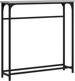 vidaXL szürke sonoma színű szerelt fa konzolasztal 75x19,5x75 cm