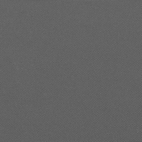 antracitszürke behúzható oldalsó napellenző 140 x 500 cm