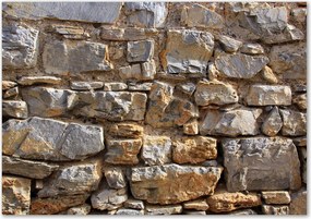 Üveg konyhai panel Kő fal Ragasztó Ingyenes