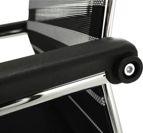 Tárgyalószék, szürke/fekete/ezüst, ESIN