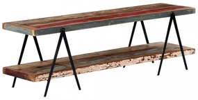 tömör újrahasznosított fa TV-szekrény 160 x 40 x 50 cm