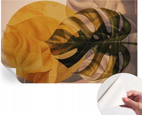 Divatos öntapadós tapéta Fali furnér Absztrakt levelek 416x254 cm