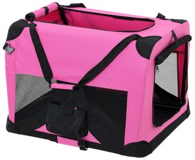 [pro.tec] Kisállat hordozó szállító táska box S 49.5 x 34.5 cm pink kutya macska