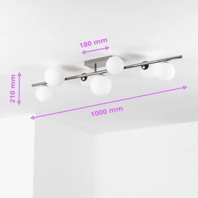 Brilagi - LED felületre szerelhető csillár MILLA 7xG9/3W/230V fekete króm/fehér