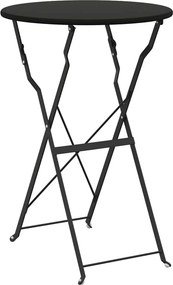 vidaXL Bisztróasztal Antracit Ø 50 x 71 cm Porfestett acél