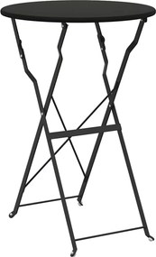 vidaXL Bisztróasztal Antracit Ø 50 x 71 cm Porfestett acél