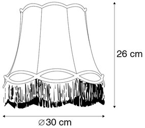 Szövet lámpabúra arany 30 cm - Granny