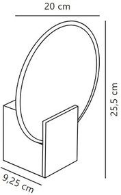 Nordlux - HESTER LED 9,5W 230V IP44 fürdőszobai dimmelhető fali lámpa