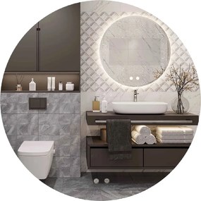 Tutumi Rea, kerek LED tükör 70cm HZJ070 P10404, HOM-02827