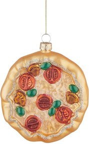 HANG ON üveg karácsonyfadísz, pizza