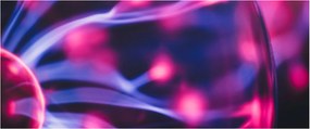Absztrakt lila kép (120x50 cm)