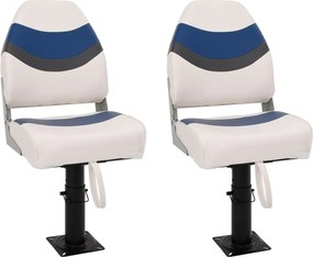 vidaXL 4 részes magas háttámlás összecsukható hajóülésszett