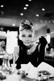 Plakát Audrey Hepburn - breakfast, (61 x 91.5 cm)