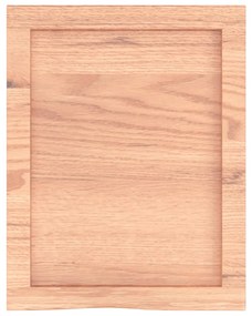 világosbarna kezelt tömör tölgyfa fali polc 40x50x(2-6) cm