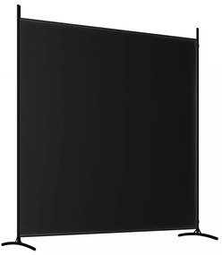 2 paneles fekete szövet térelválasztó 348 x 180 cm