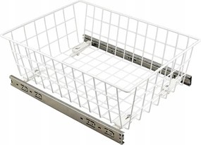 Kihúzható Fiókos Szennyestartó Kosár Szekrényhez 60 15 CM Teljes Kihúzás Fehér