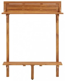 tömör akácfa erkély bárasztal 90 x 37 x 122,5 cm