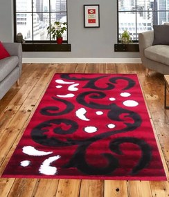 Tüzes design shaggy szőnyeg piros 125 x 200 cm
