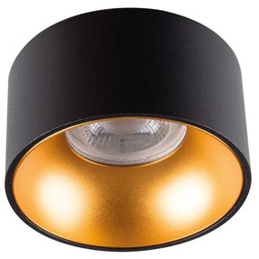 Kanlux 27575 - Beépíthető lámpa MINI RITI 1xGU10/25W/230V fekete/arany 27575