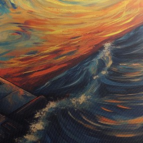 Kép - Világítótorony a hullámokban (90x60 cm)