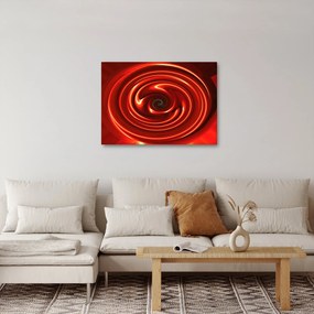 Absztrakt kép - piros spirál (70x50 cm)