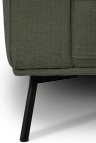 Sötétzöld zsenília sarokkanapé (jobb oldali-L alakú) Amsterdam – Scandic