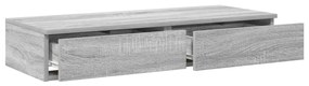 Ágy Fiókok Szürke Sonoma 100x36,5x16,5 cm Mérnöki Fa