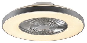 Mennyezeti ventilátor ezüst csillaghatással, fényerőszabályzóval - Climo