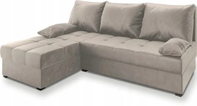 AKCIĂ KrĂ©mszĂnƱ kihĂșzhatĂł sarokkanapĂ© ZENA, kĂ©toldalas II. osztĂĄly