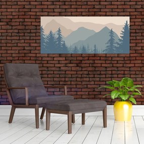 Kép - Türkiz hegység N⁰2 (120x50 cm)