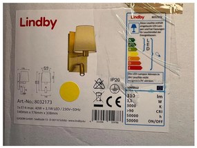 Lindby Lindby - Fali lámpa AIDEN 1xE14/40W/230V + LED/3,1W/230V LW1330