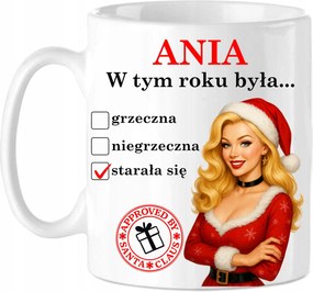 Bögre Személyre szabott Név Karácsonyra Mikulás csillag Ajándék