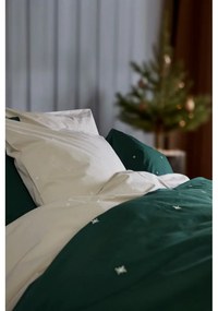 Bézs egyszemélyes pamut-perkál ágyneműhuzat 140x200 cm Christmas Fable – JUNA