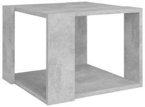 betonszürke szerelt fa dohányzóasztal 40 x 40 x 30 cm