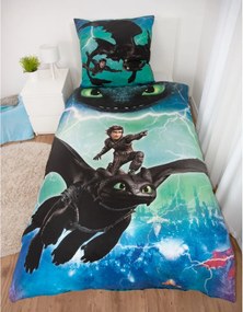 Herding Pamut ágynemű Dragons , 135 x 200 cm, 80 x 80 cm