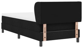 Box Spring Ágy Matrac 100x200 cm Fekete Szövet