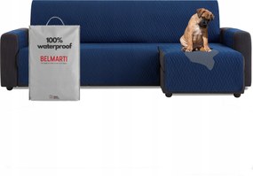 Vízálló ágytakaró kanapéra sarokvédő teflon sötétkék 200cm jobbos