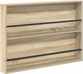 vidaXL Magazin állvány polcokkal Sonoma tölgy 100 x 12 x 70 cm Faanyag