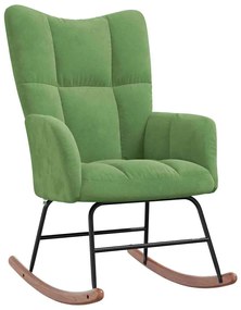 világoszöld bársony hintaszék