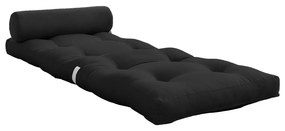 Feketés antracitszürke futon matrac 70x200 cm Wrap Dark Grey – Karup Design