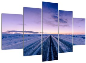 A téli út képe (150x105 cm)