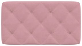 rózsaszín bársony fejtámla párna 90 cm