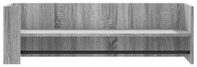 szürke sonoma színű szerelt fa fali polc 100 x 35 x 30,5 cm