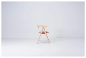 Ava tölgyfa pad bőr ülőkével - Gazzda